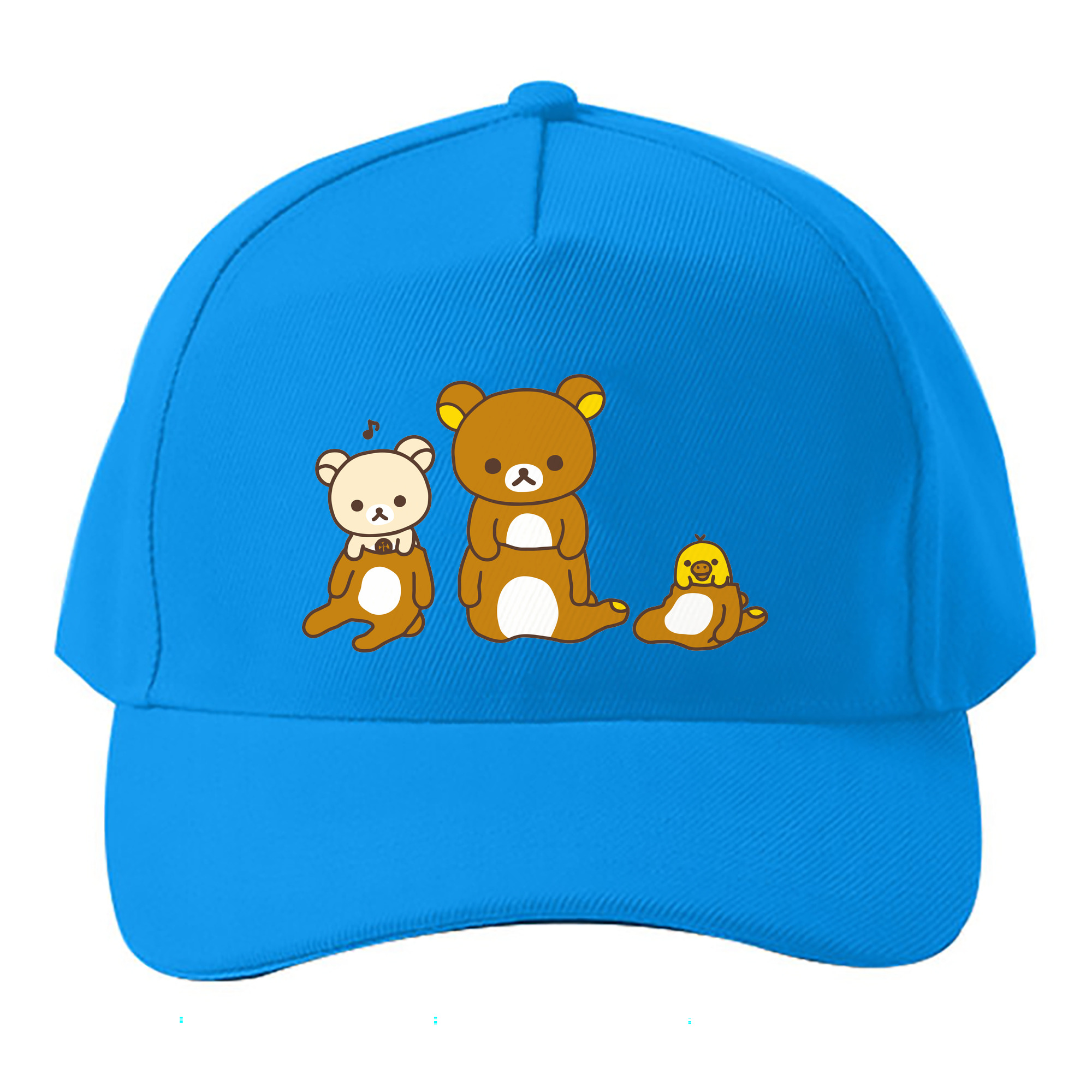 （画像用） リラックマ リラックマ キイロイトリ Rilakkuma Korilakkuma Kiiroitori ベースボールキャップ 綿100％ 男女兼用 帽子 スポーツ
